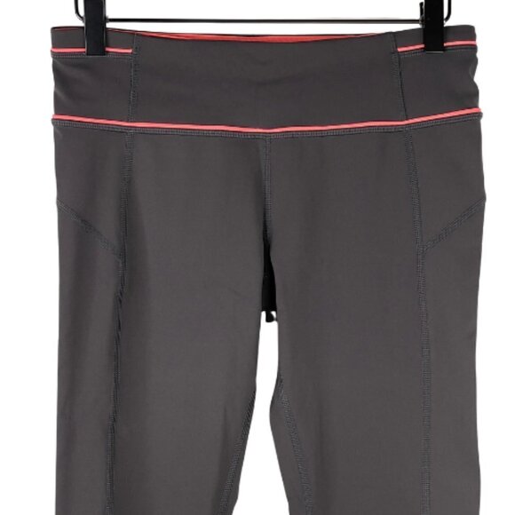 Lululemon Pace Queen Tight 6 Mid Rise 7/8 Length Full On Luxtreme Stretch Gray - Picture 3 of 10